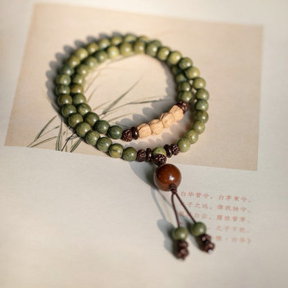 TODAY ONLY! Natural Sandalwood & Passion Seed Bracelet — Calm in Every Bead | Zen Ara Grove