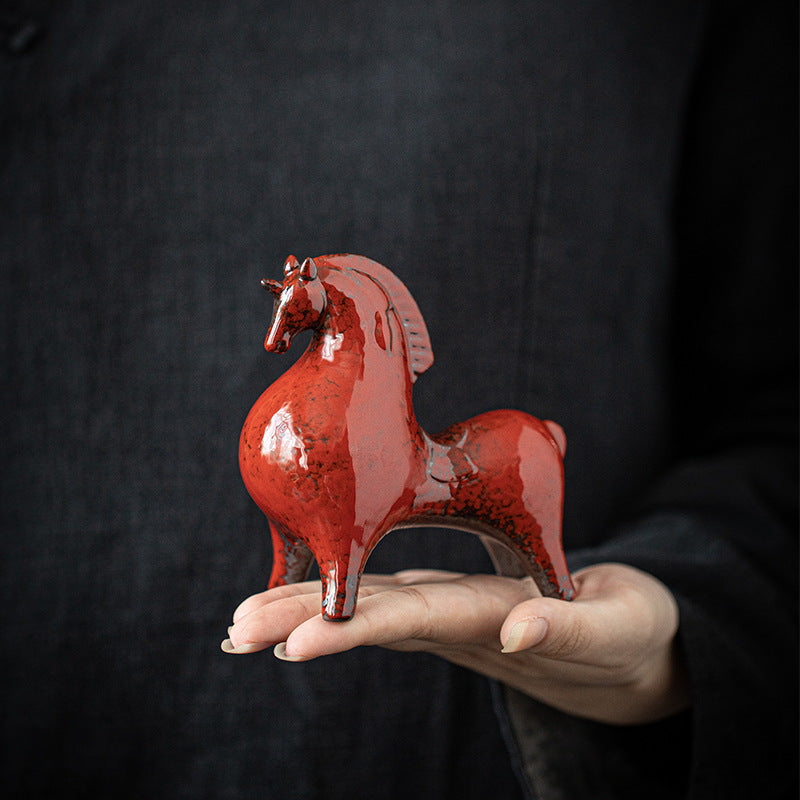 Tang Dynasty Ceramic Horse Figurine | Zen Ara Grove