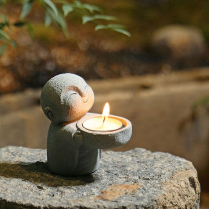 Japanese Jizo Candle Holder – Symbol of Protection | Zen Ara Grove