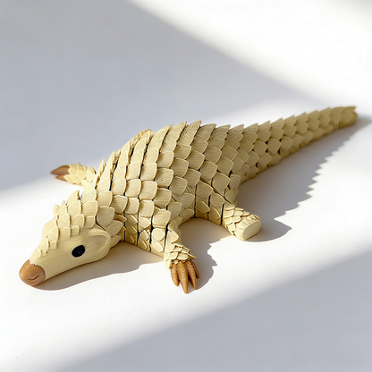 Fully Articulated Pangolin Fidget – Movable Scales, Calming Touch | Zen Ara Grove