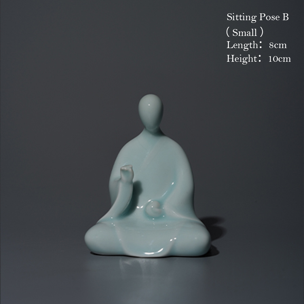 Handcrafted Ceramic Faceless Buddha Mudra Figurines – Embodying Zen Wisdom & Peace | Zen Ara Grove