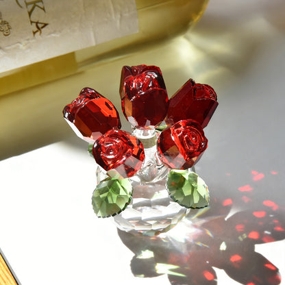 Eternal Bloom Crystal Glass Rose – A Timeless Symbol of Love | Zen Ara Grove