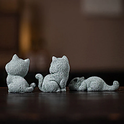 TODAY ONLY! Small Cat Home Tea Pet Figurine Desk Decoration | Zen Ara Grove