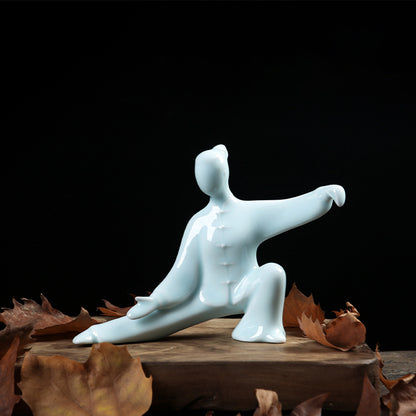 Kung Fu Tai Chi Master Ceramic Figurine | Zen Ara Grove