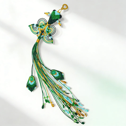 Handmade Chinese Knot Tassel – Koi Fish & Phoenix Tail Design to Sweep Away Worries | Zen Ara Grove