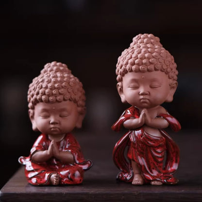 Handcrafted Porcelain Buddha Figurine – Serenity and Cultural Heritage | Zen Ara Grove