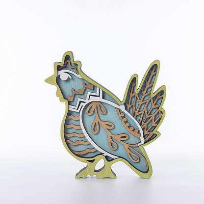 Easter Wooden LED Bunny & Chicken Décor – Symbol of Light & Hope | Zen Ara Grove
