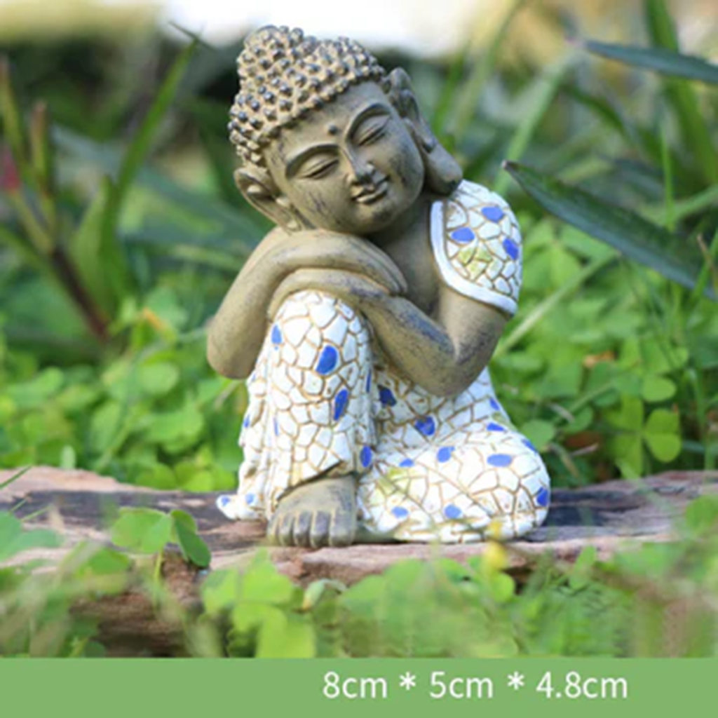Buddha Stones Meditating Zen Buddha Serenity Resin Statue Figurine Home Decoration| Zen Ara Grove