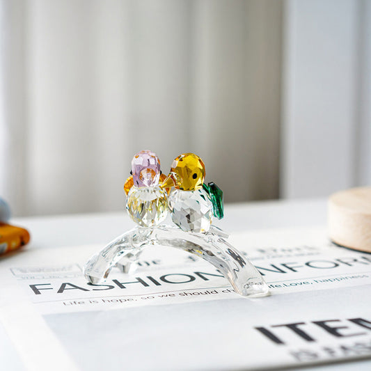 Crystal Glass Bird Figurine – A Graceful Symbol of Companionship | Zen Ara Grove