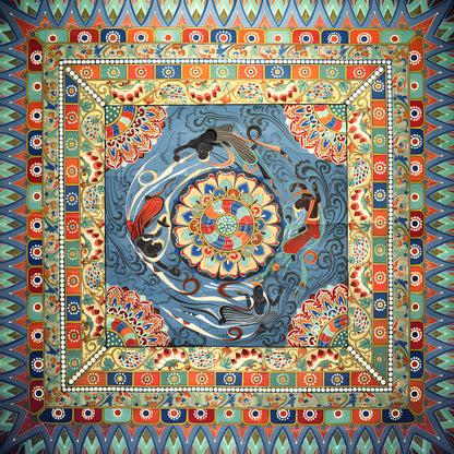 Dunhuang Pattern Pocket Mirror – Art Meets Reflection | Zen Ara Grove