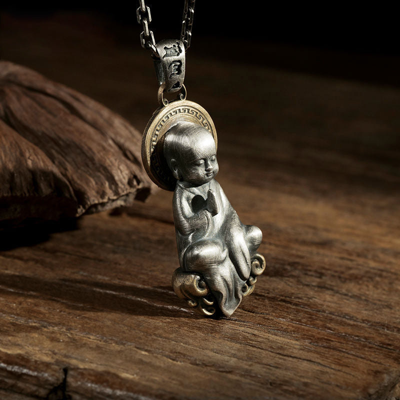 TODAY ONLY! Sudhana Enlightened Silver Pendant Necklace