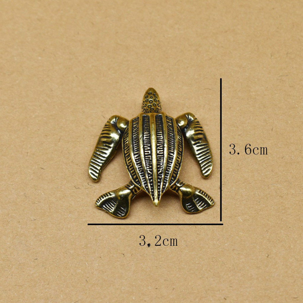Handcrafted Brass Sea Turtle Figurine – A Symbol of Longevity and Protection | Zen Ara Grove