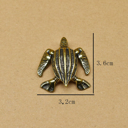 Handcrafted Brass Sea Turtle Figurine – A Symbol of Longevity and Protection | Zen Ara Grove