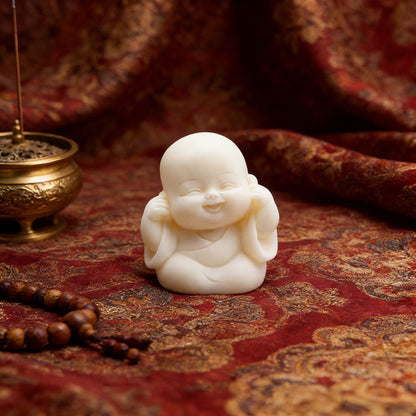 Limited Time Offer · Hand-Carved Tagua Nut "The Four Little Zen Monks" Figurines | Zen Ara Grove
