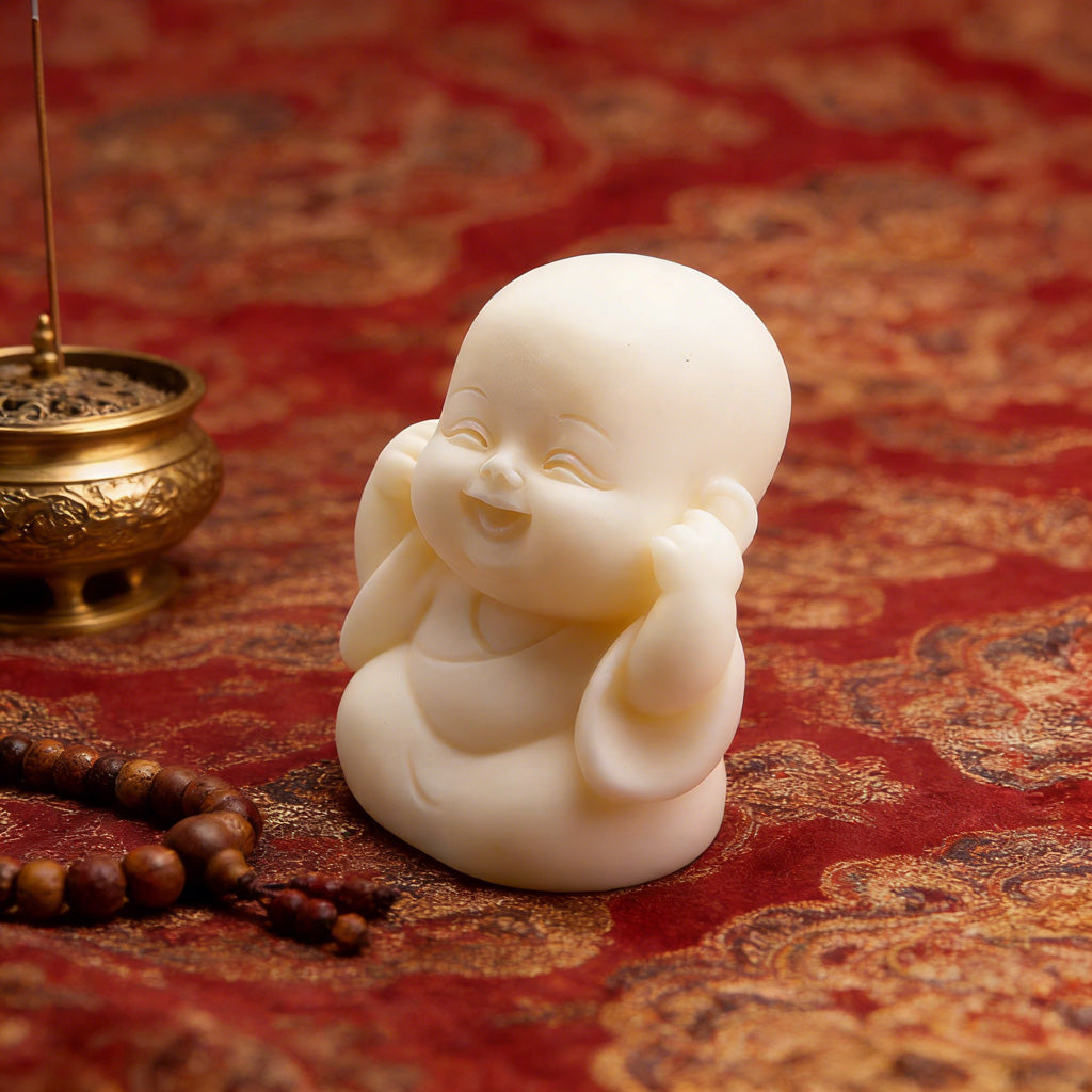 Limited Time Offer · Hand-Carved Tagua Nut "The Four Little Zen Monks" Figurines | Zen Ara Grove