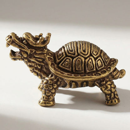 Handcrafted Brass Turtle Figurine Set – Symbols of Longevity, Protection & Good Fortune | Zen Ara Grove
