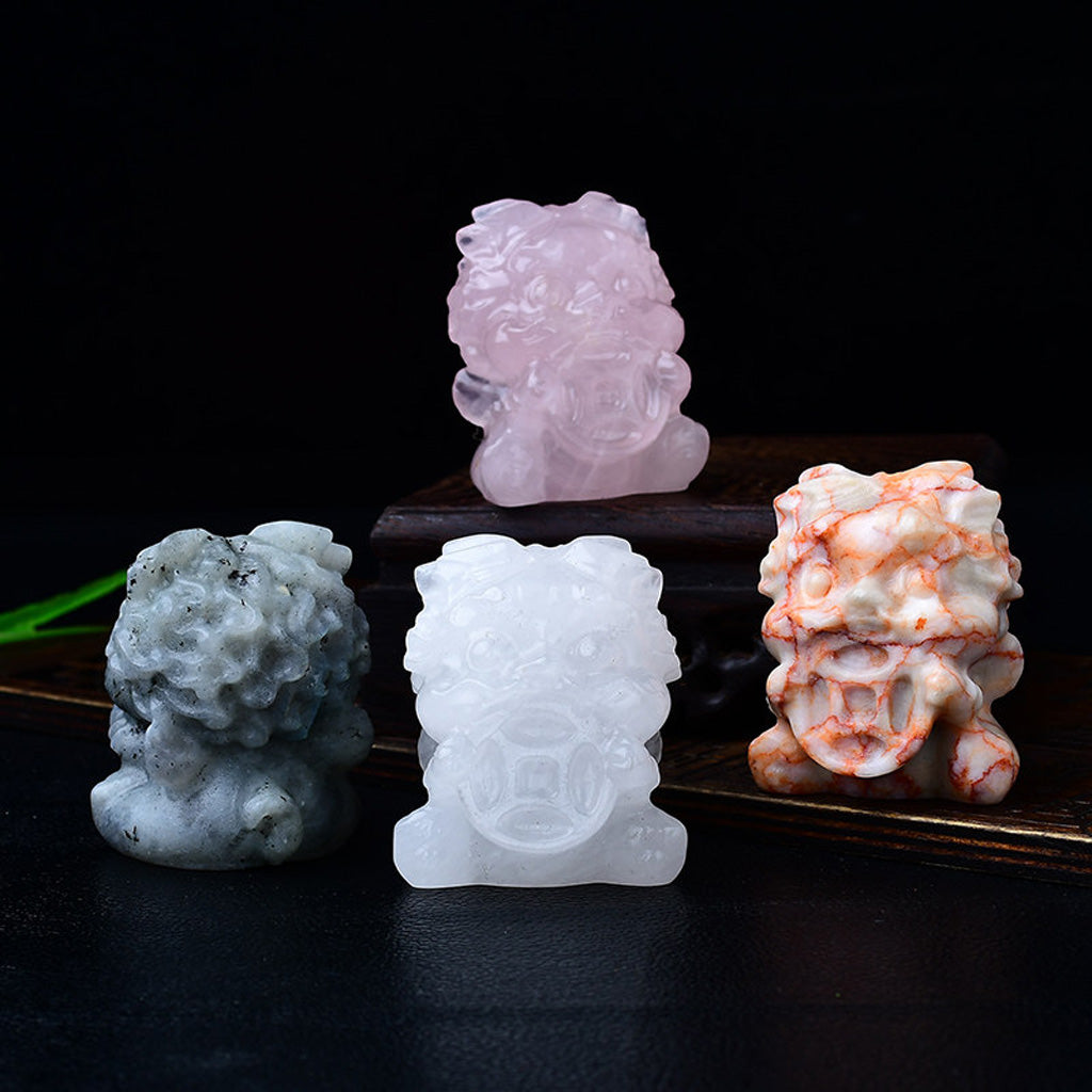 Crystal Pixiu Hand‑Carved Figurine — Meaning of Prosperity & Protection | Zen Ara Grove