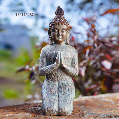 Buddha Stones Meditating Zen Buddha Serenity Resin Statue Figurine Home Decoration| Zen Ara Grove