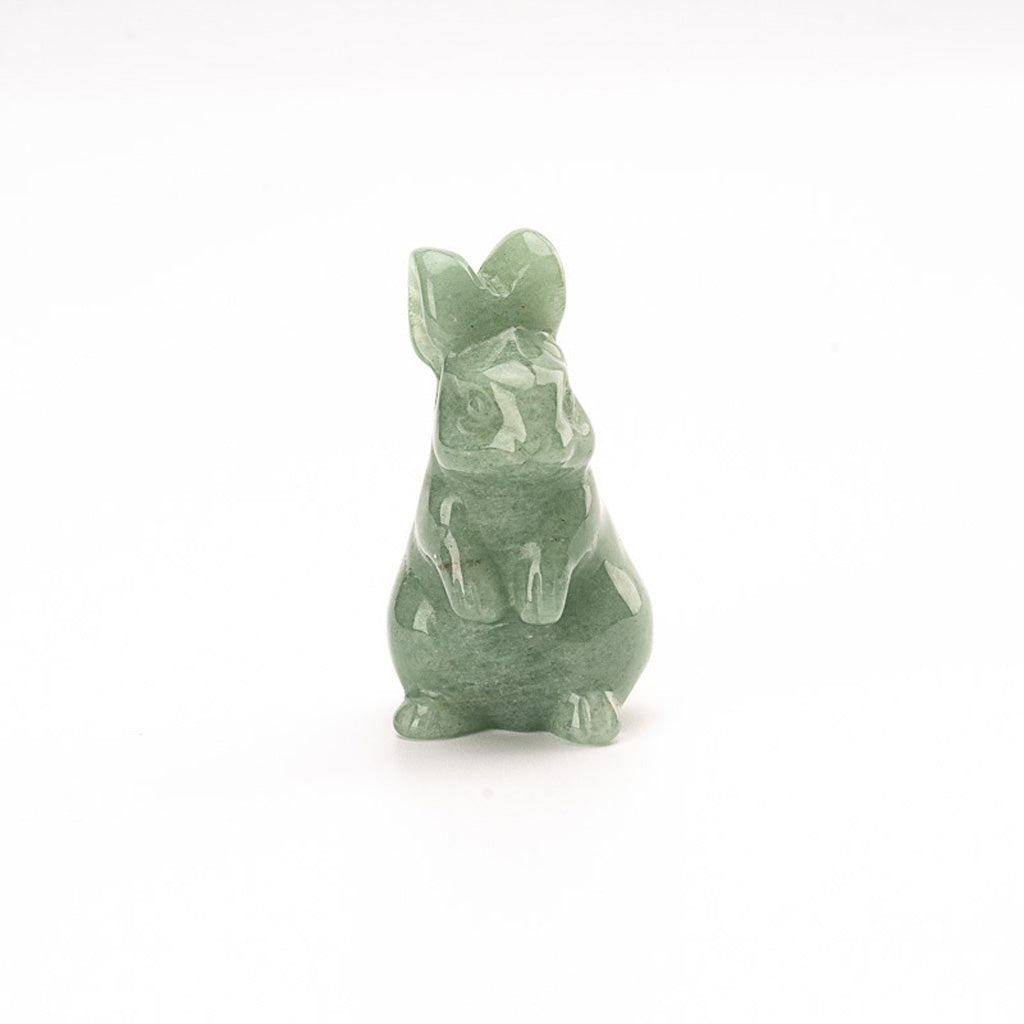 Hand‑Carved Natural Crystal Bunny – Brings Calm Energy and Joy | Zen Ara Grove
