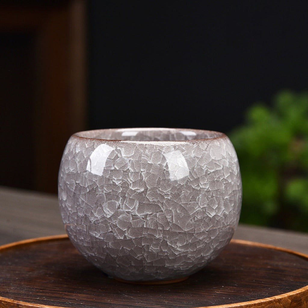 Celestial Crackle Zen Teacup