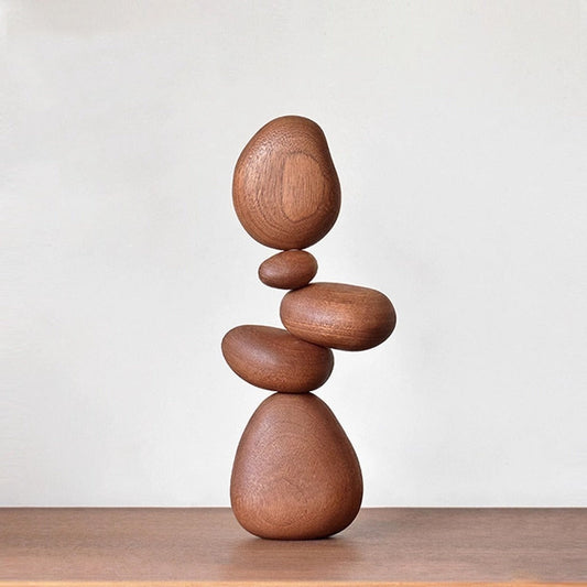 Wooden Balance Stones – Magnetic Desk & Home Decor | Zen Ara Grove
