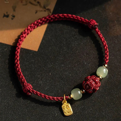 LIMITED TIME OFFER-Handmade Adjustable Red Cord Bracelet – 12 Chinese Zodiac for Good Fortune | Zen Ara Grove