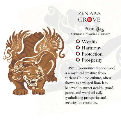 Pixiu Beast Head Agarwood Pendant – Fortune & Protection | Zen Ara Grove