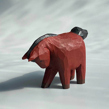 Hand-Carved Wooden Horse Figurine – Timeless Craft and Rustic Charm | Zen Ara Grove