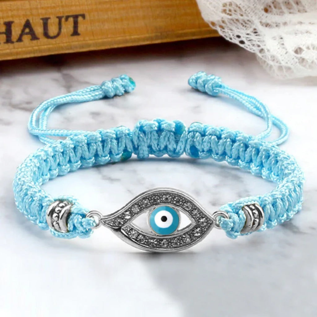 Adjustable Evil Eye Cord Bracelet – Ward Off Negativity, Invite Good Fortune | Zen Ara Grove