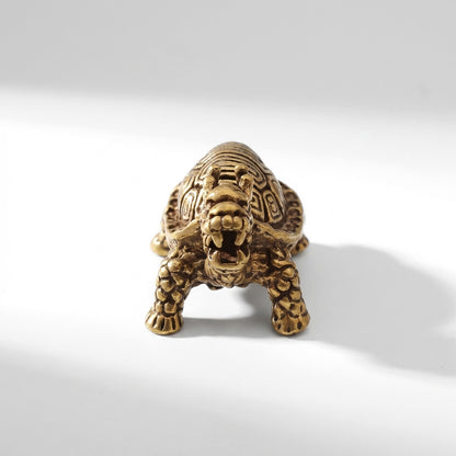Handcrafted Brass Turtle Figurine Set – Symbols of Longevity, Protection & Good Fortune | Zen Ara Grove