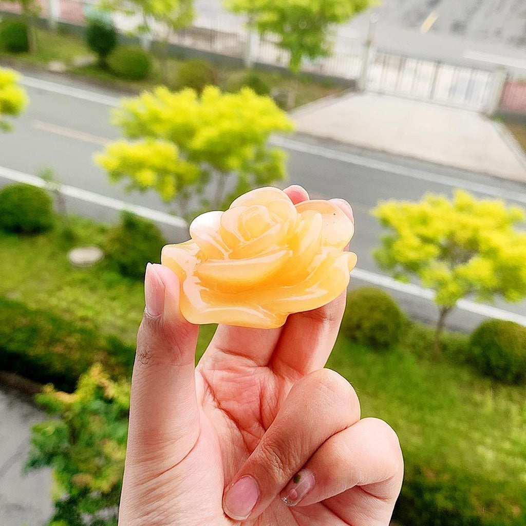 Natural Crystal Rose Ornament – Elegance in Motion, Beauty You Can Hold | Zen Ara Grove