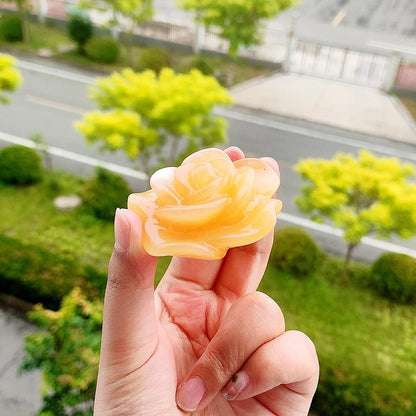 Natural Crystal Rose Ornament – Elegance in Motion, Beauty You Can Hold | Zen Ara Grove