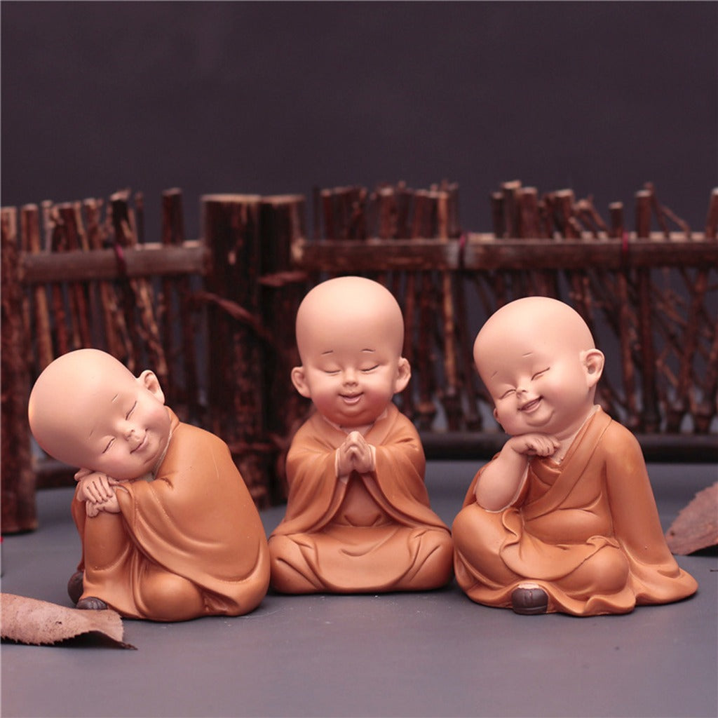 Cute Zen Monk Figurines| Zen Ara Grove