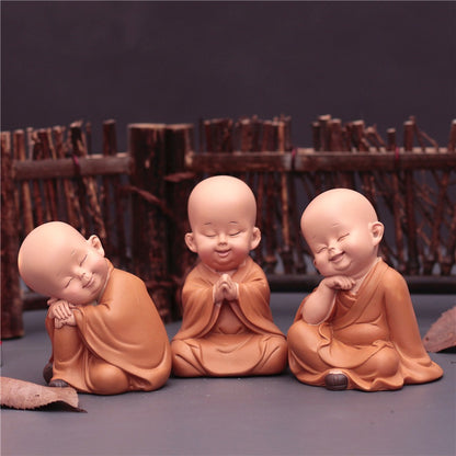 Cute Zen Monk Figurines| Zen Ara Grove