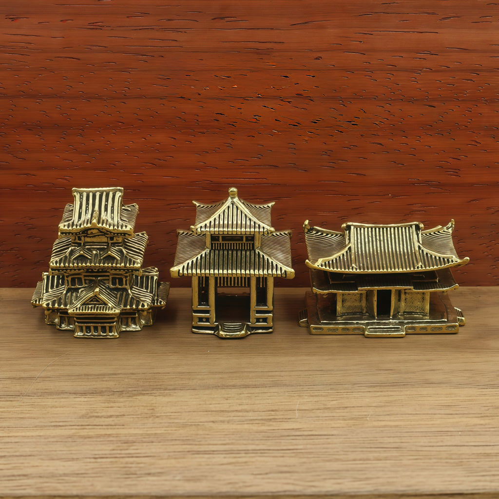 Limited Time Offer · Handcrafted Brass Miniature Pavilion Set – Symbol of Serenity and Wisdom | Zen Ara Grove