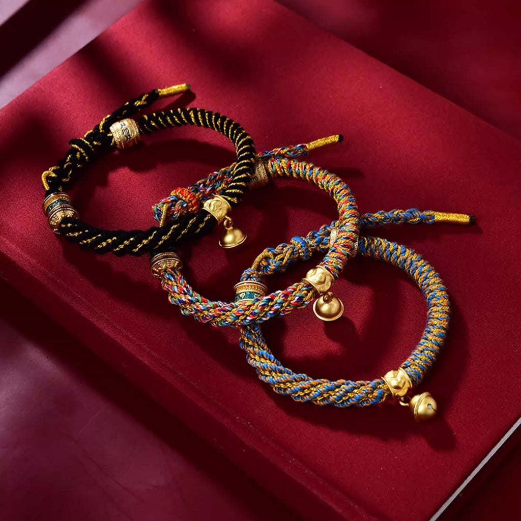 Hand‑Woven Blessing Bracelet – Color Options Symbolizing Peace and Protection | Zen Ara Grove