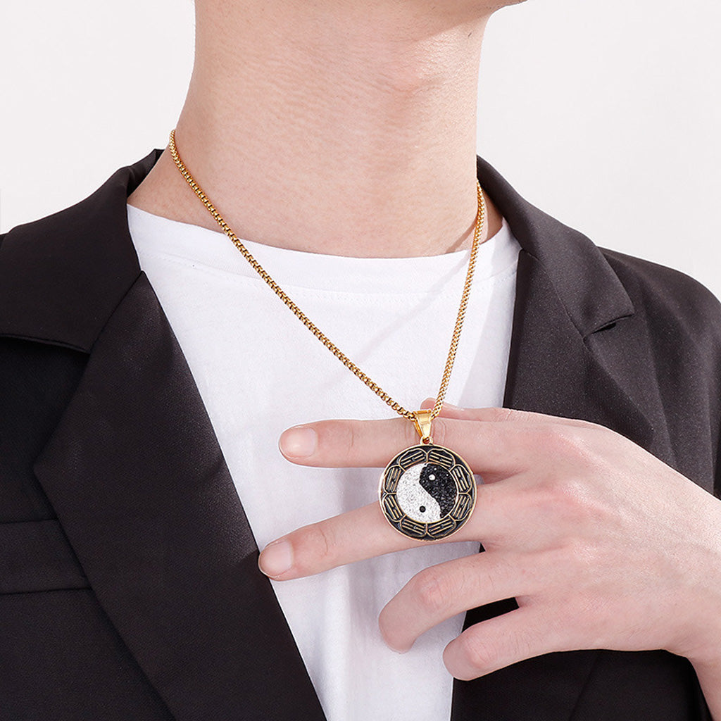 Taiji Bagua Yin-Yang Pendant Necklace – Energy & Protection | Zen Ara Grove
