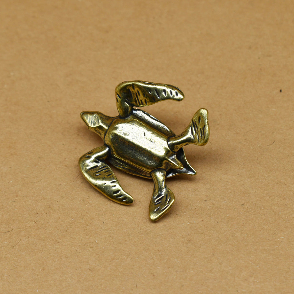 Handcrafted Brass Sea Turtle Figurine – A Symbol of Longevity and Protection | Zen Ara Grove