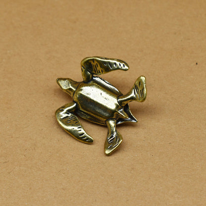 Handcrafted Brass Sea Turtle Figurine – A Symbol of Longevity and Protection | Zen Ara Grove