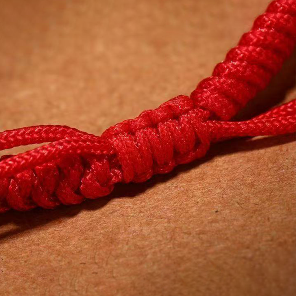 Handcrafted Adjustable Vajra Knot Red String Bracelet – Strength & Protection