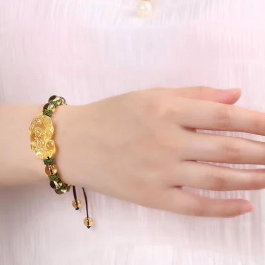 Citrine Pixiu Bracelet – Fortune & Energy Balance | Zen Ara Grove