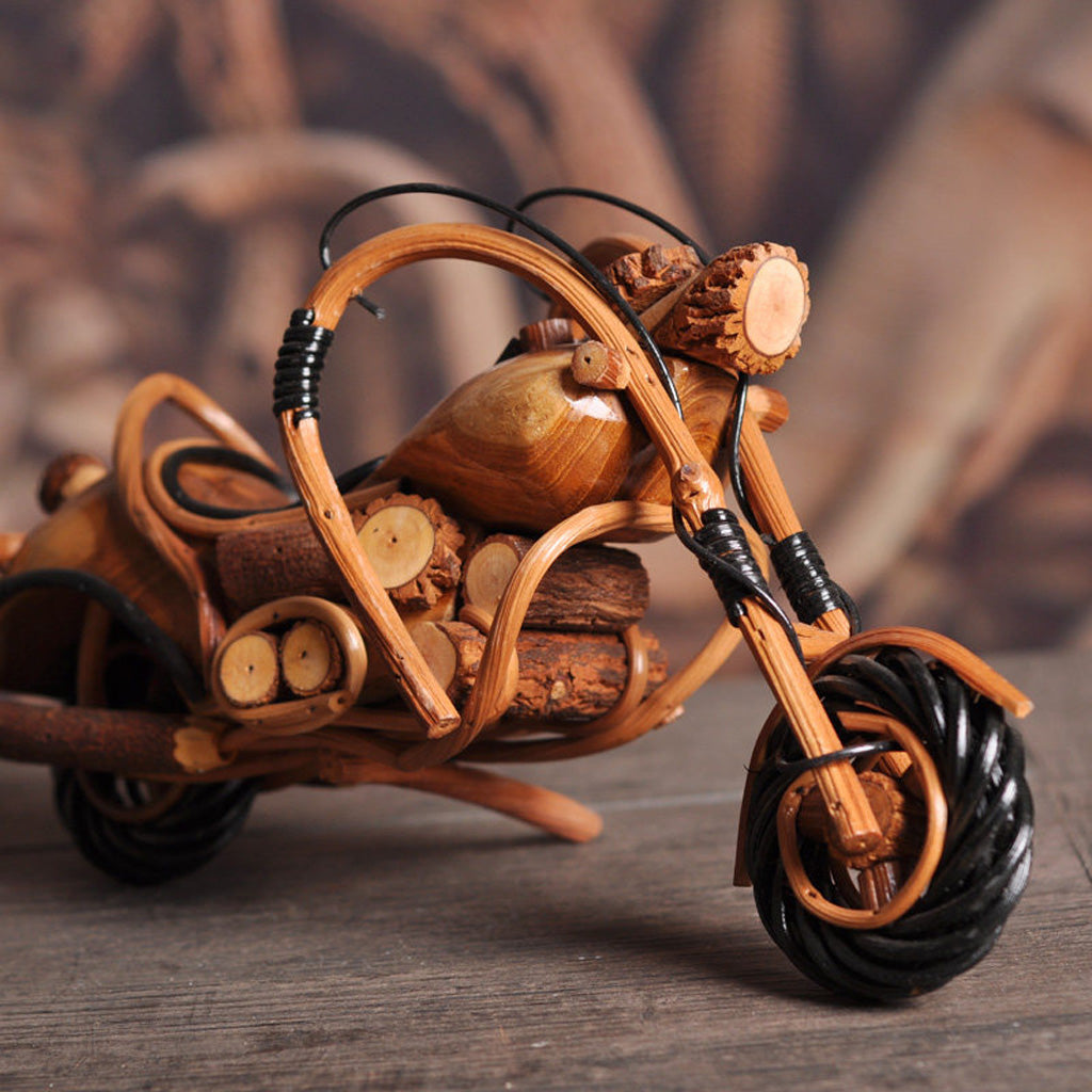 Rustic Rattan Motorcycle Décor – Soul of Freedom, Spirit of Craft | Zen Ara Grove