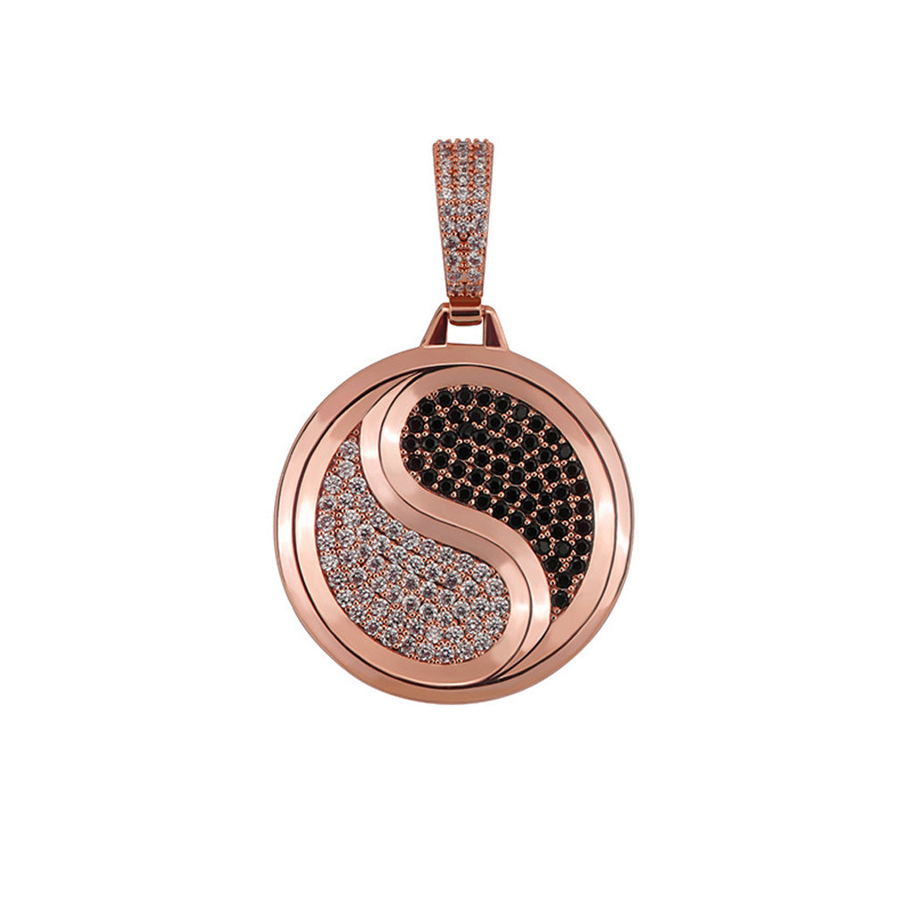 Tai Chi Yin-Yang Diamond Pendant Necklace – Balance & Protection | Zen Ara Grove