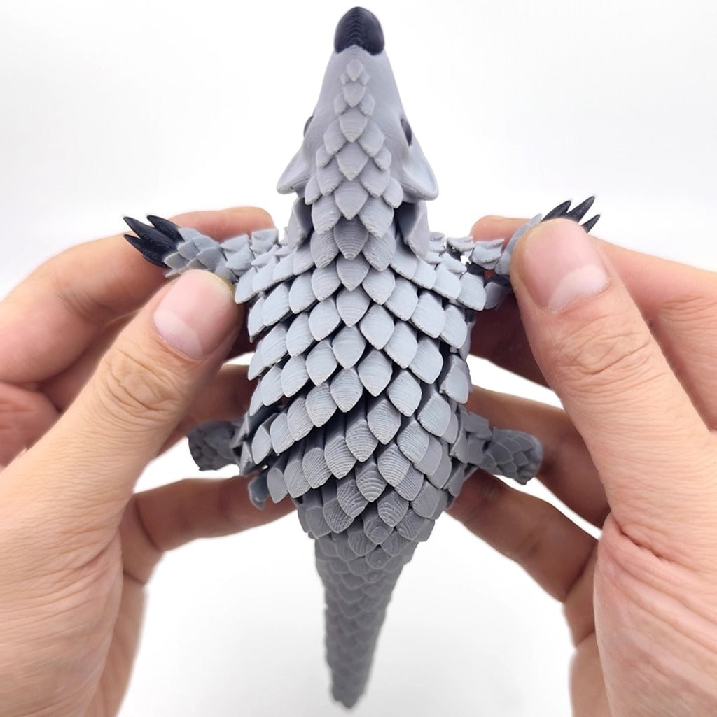 Fully Articulated Pangolin Fidget – Movable Scales, Calming Touch | Zen Ara Grove