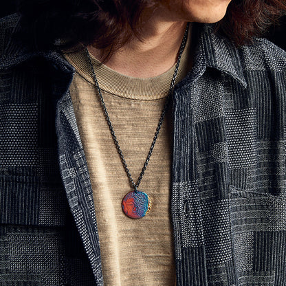 99 Silver Half Demon Half Buddha Pendant – Embrace Your Duality | Zen Ara Grove