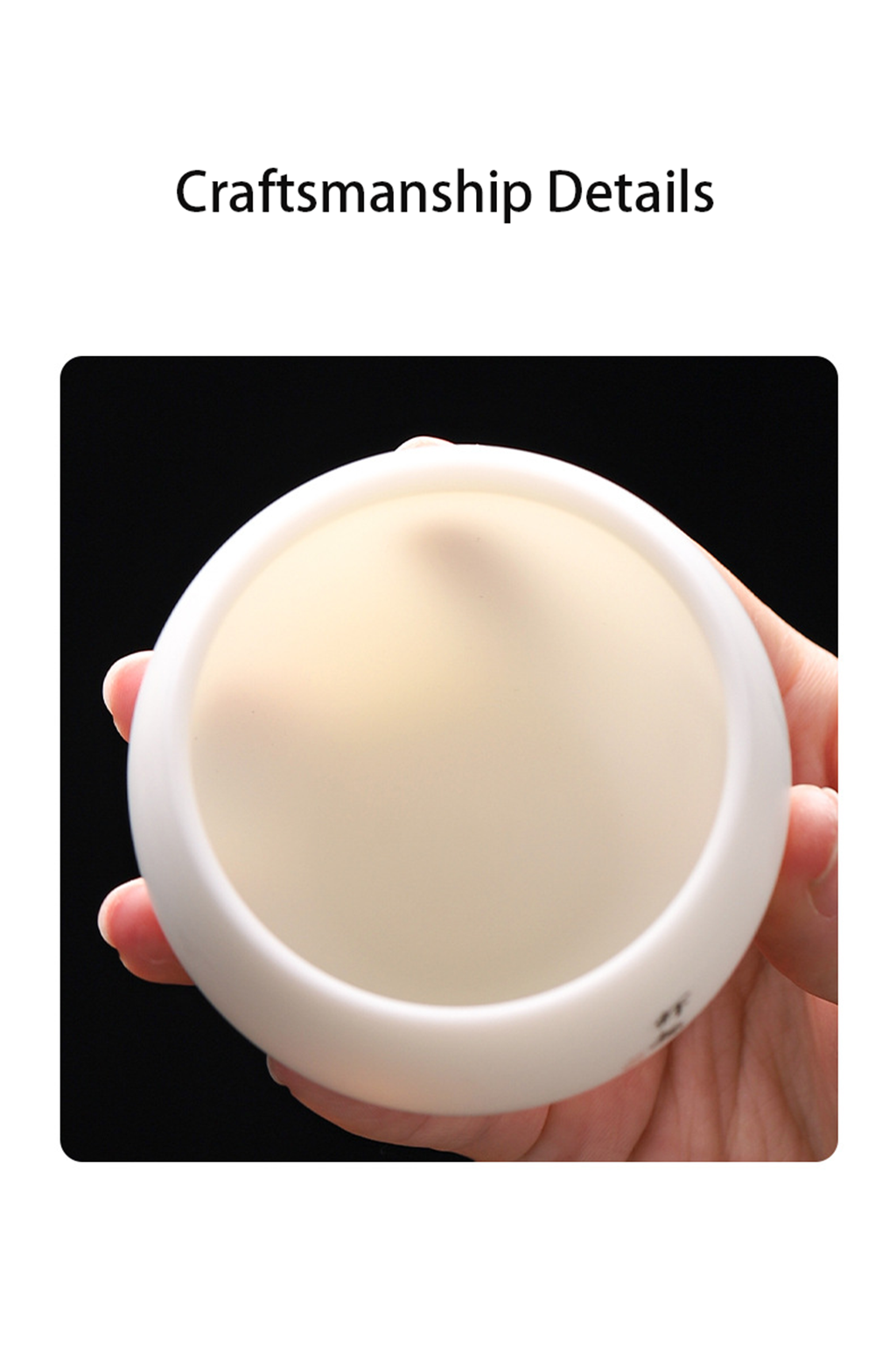 Luminous Ceramic Teacup – Jade-Like Touch & Light Beauty | Zen Ara Grove