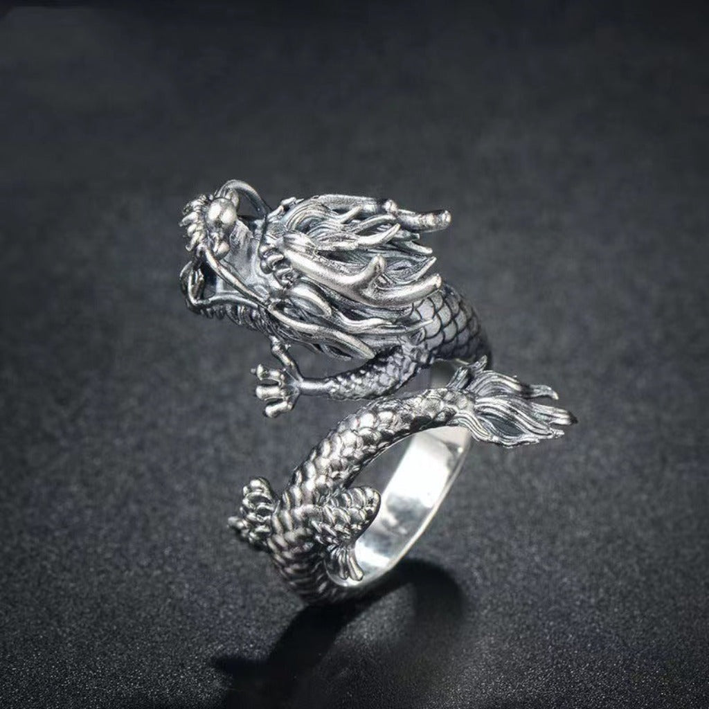 Majestic Chinese Dragon Ring  | Zen Ara Grove