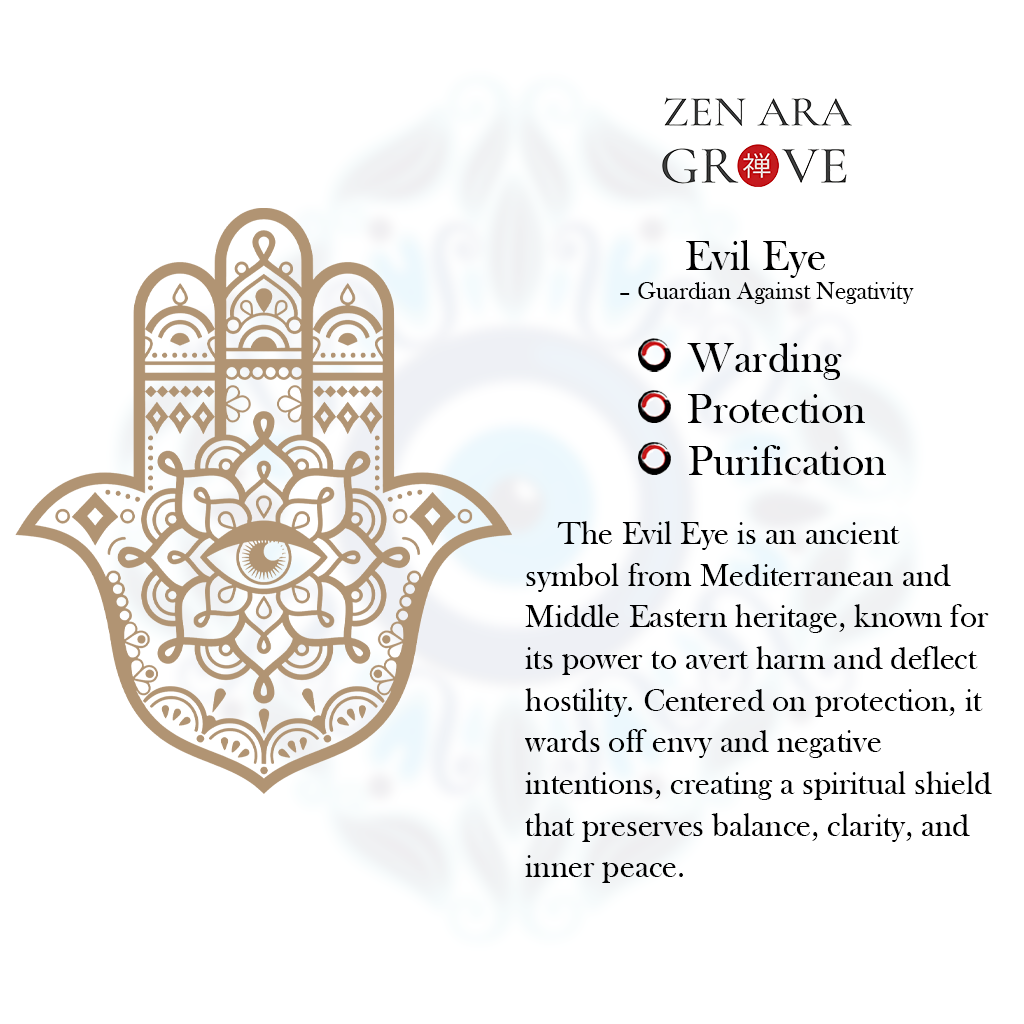 Handwoven Evil Eye Bracelet with Alloy Center – Charm of Protection | Zen Ara Grove
