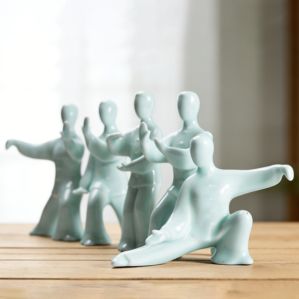 Kung Fu Tai Chi Master Ceramic Figurine | Zen Ara Grove