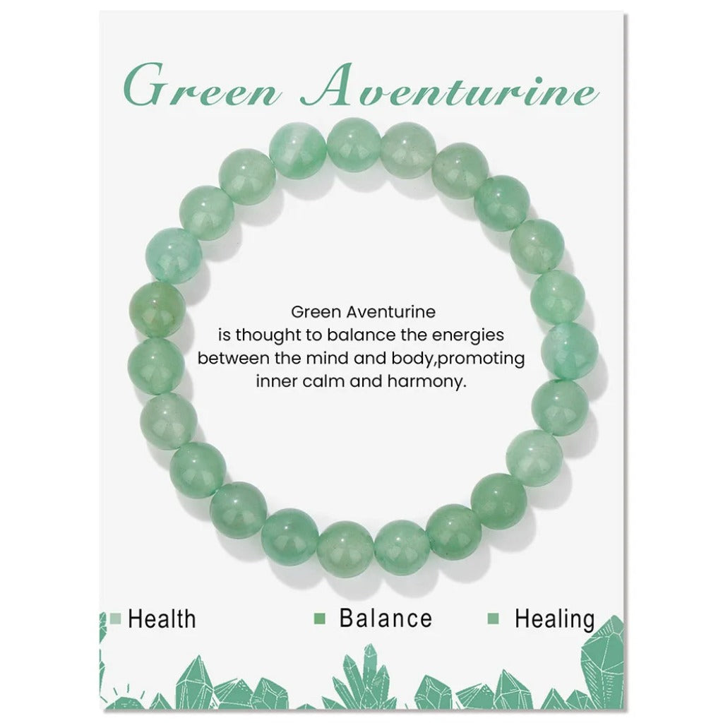 Crystal Beaded Bracelet with Elastic Cord – Handmade Design | Zen Ara Grove